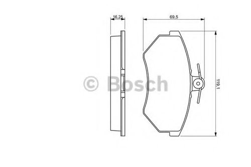 Set placute frana,frana disc SEAT CORDOBA (6K1, 6K2) (1993 - 1999) BOSCH 0 986 460 943 piesa NOUA