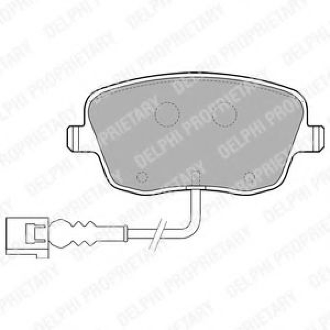 Set placute frana,frana disc SEAT CORDOBA (6L2) (2002 - 2009) DELPHI LP1754 piesa NOUA