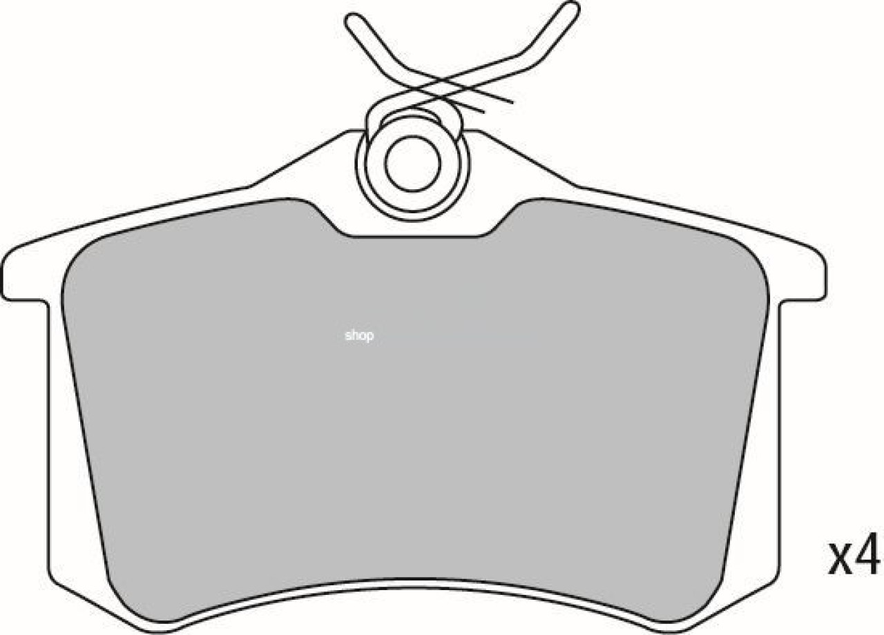 Set placute frana,frana disc SEAT CORDOBA (6L2) (2002 - 2009) KRIEGER 0950006386 piesa NOUA