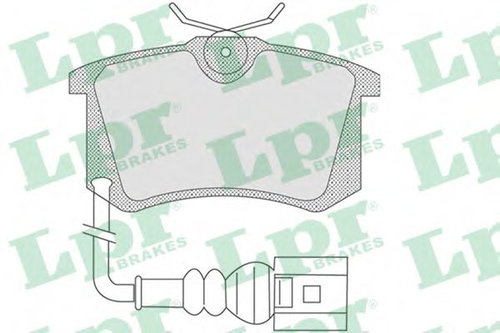 Set placute frana,frana disc SEAT CORDOBA (6L2) (2002 - 2009) LPR 05P853 piesa NOUA