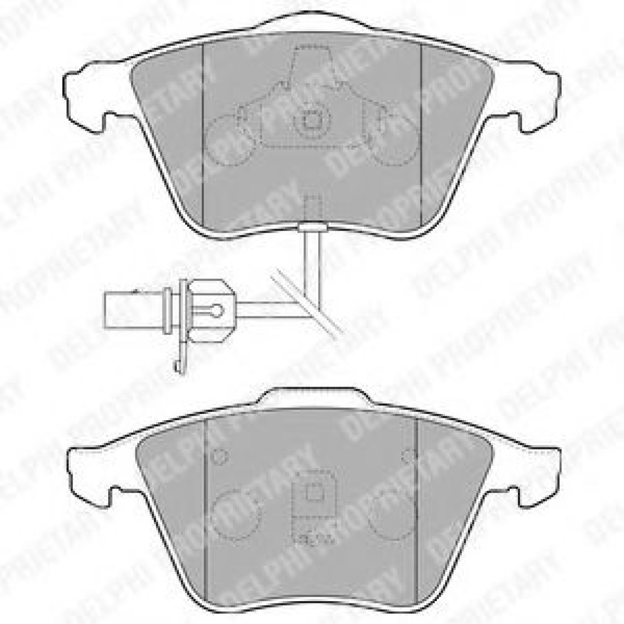 Set placute frana,frana disc SEAT EXEO (3R2) (2008 - 2016) DELPHI LP1825 piesa NOUA