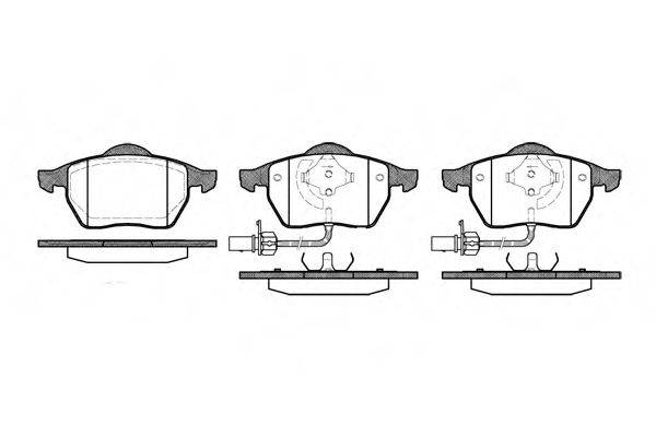 Set placute frana,frana disc SEAT EXEO (3R2) (2008 - 2016) REMSA 0390.22 piesa NOUA