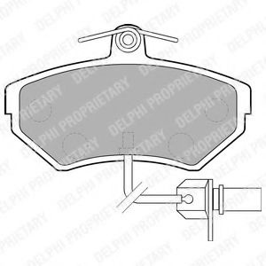 Set placute frana,frana disc SEAT EXEO ST (3R5) (2009 - 2016) DELPHI LP1631 piesa NOUA