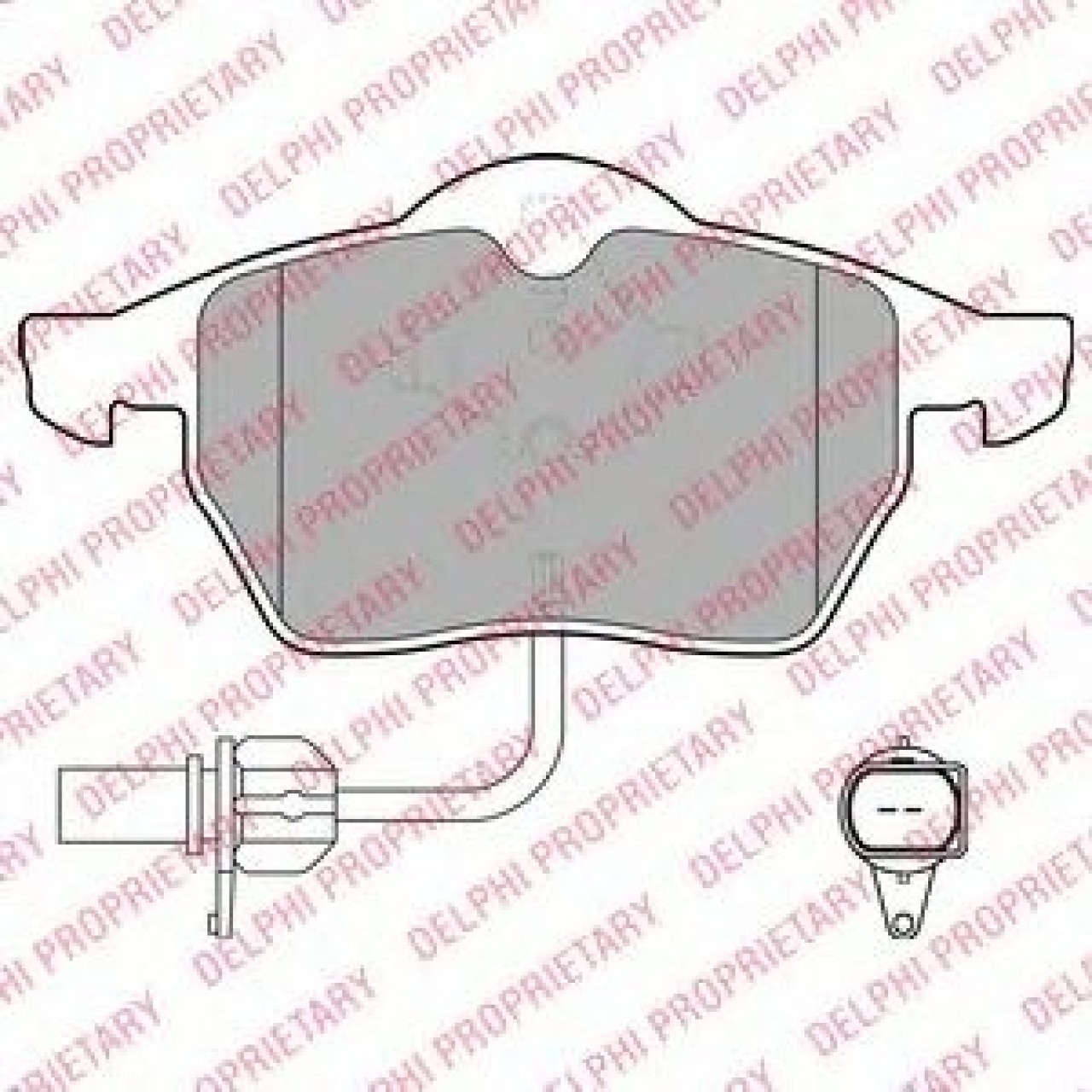 Set placute frana,frana disc SEAT EXEO ST (3R5) (2009 - 2016) DELPHI LP1672 piesa NOUA