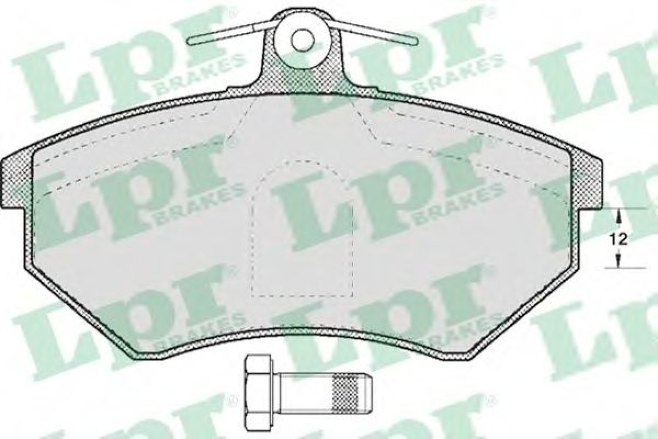 Set placute frana,frana disc SEAT IBIZA II (6K1) (1993 - 1999) LPR 05P600 piesa NOUA