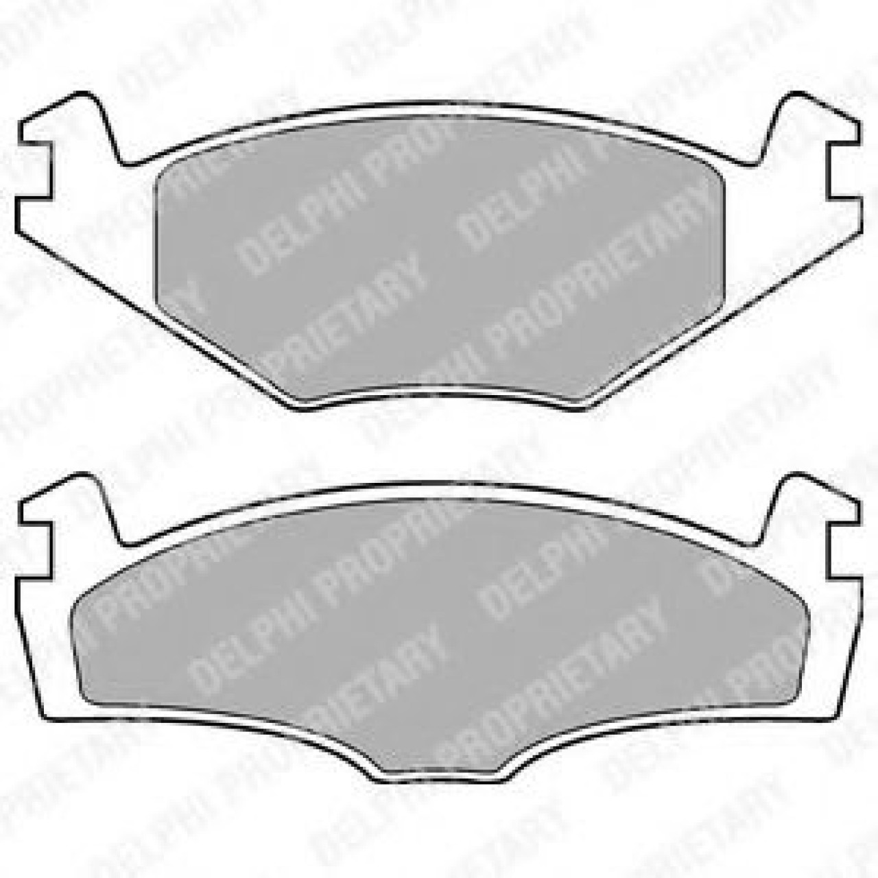 Set placute frana,frana disc SEAT IBIZA II (6K1) (1993 - 1999) DELPHI LP979 piesa NOUA