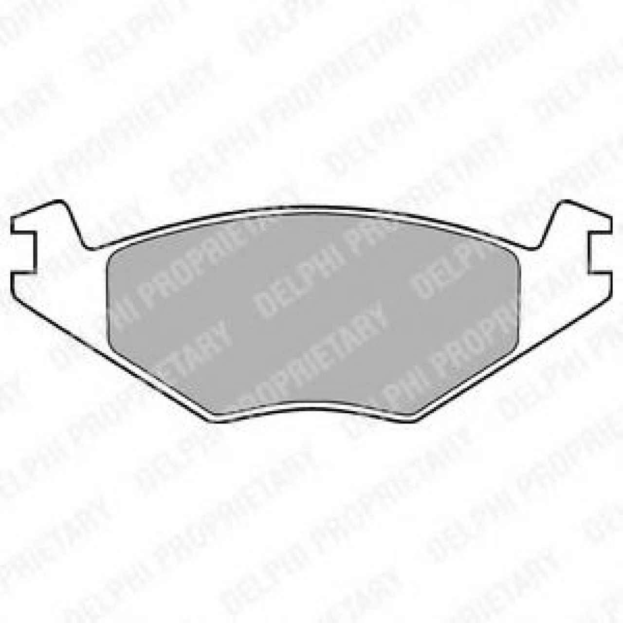 Set placute frana,frana disc SEAT IBIZA II (6K1) (1993 - 1999) DELPHI LP505 piesa NOUA