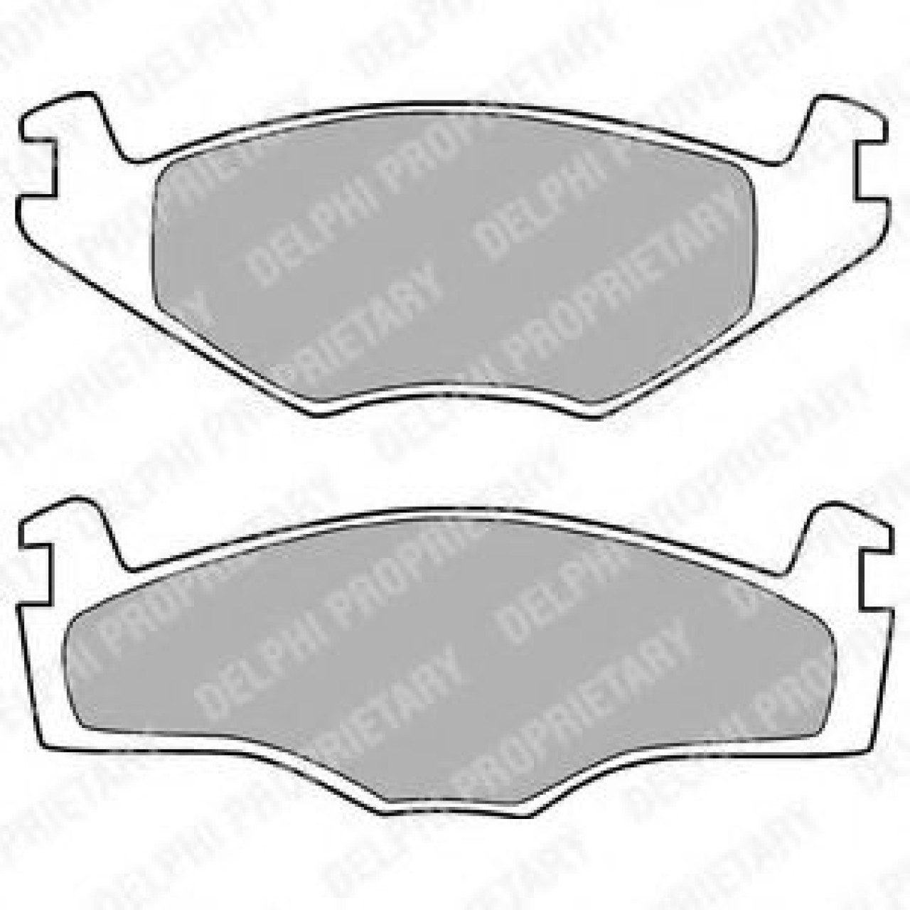 Set placute frana,frana disc SEAT IBIZA II (6K1) (1993 - 1999) DELPHI LP420 piesa NOUA