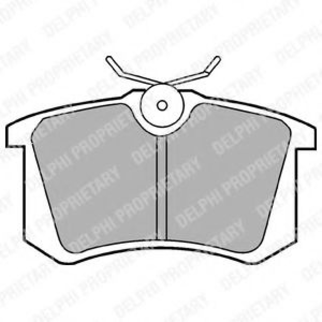 Set placute frana,frana disc SEAT IBIZA II (6K1) (1993 - 1999) DELPHI LP571 piesa NOUA