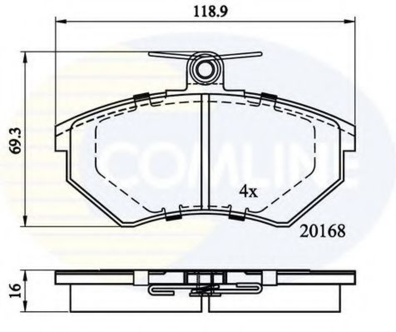 Set placute frana,frana disc SEAT IBIZA II (6K1) (1993 - 1999) COMLINE CBP0152 piesa NOUA