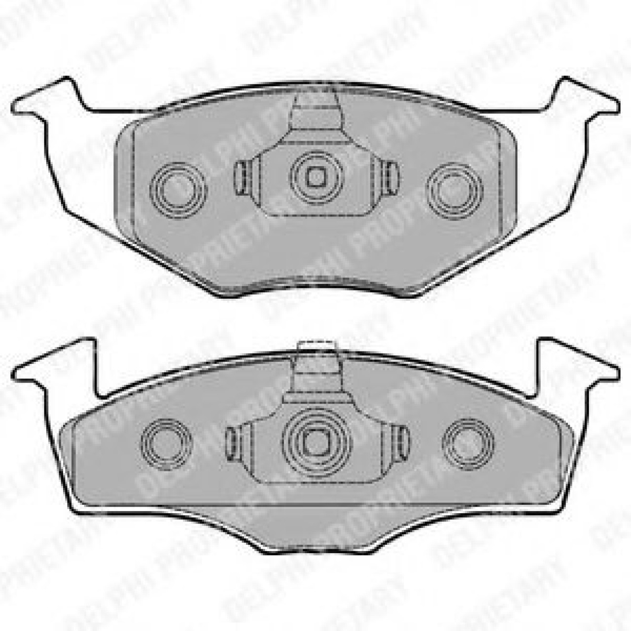 Set placute frana,frana disc SEAT IBIZA II (6K1) (1993 - 1999) DELPHI LP1249 piesa NOUA
