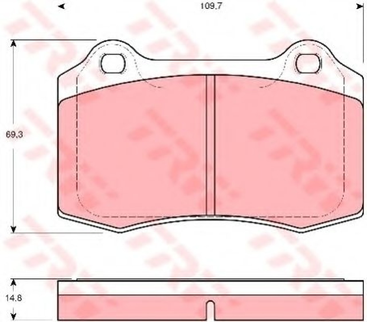 Set placute frana,frana disc SEAT IBIZA III (6K1) (1999 - 2002) TRW GDB1513 piesa NOUA