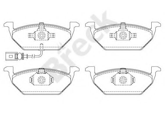 Set placute frana,frana disc SEAT IBIZA IV (6L1) (2002 - 2009) Break 23131 00 702 10 piesa NOUA