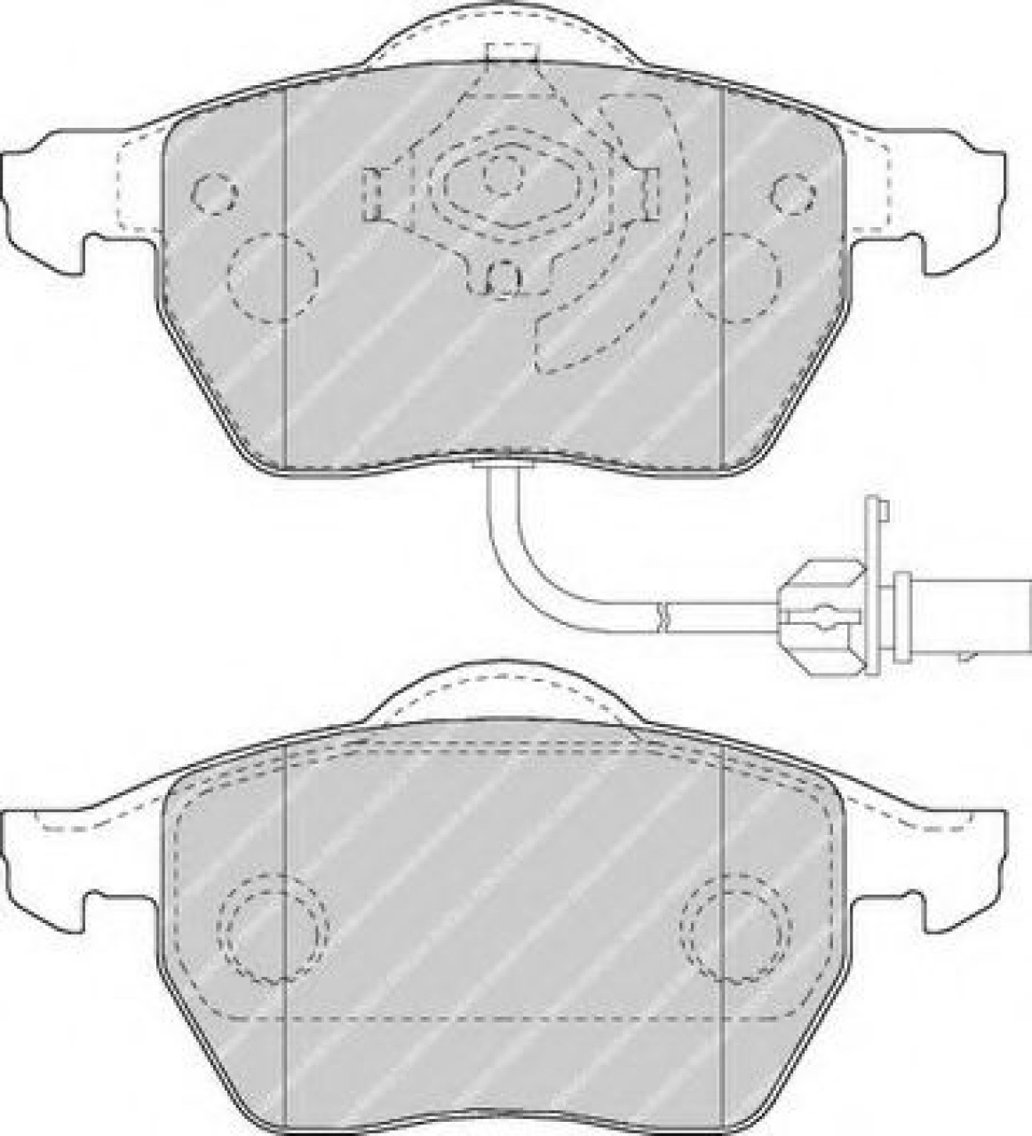 Set placute frana,frana disc SEAT IBIZA V (6J5, 6P1) (2008 - 2016) FERODO FDB1717 piesa NOUA