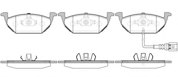 Set placute frana,frana disc SEAT LEON (1M1) (1999 - 2006) REMSA 0633.31 piesa NOUA