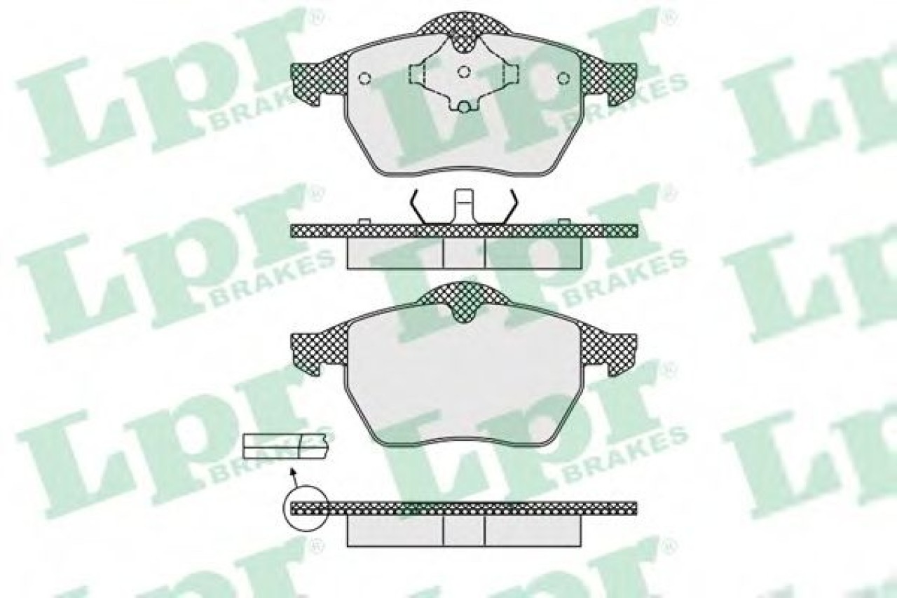 Set placute frana,frana disc SEAT LEON (1M1) (1999 - 2006) LPR 05P639 piesa NOUA