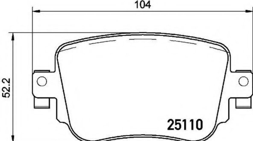 Set placute frana,frana disc SEAT LEON SC (5F5) (2013 - 2016) BREMBO P 85 135 piesa NOUA