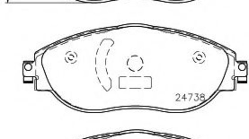 Set placute frana,frana disc SEAT LEON SC (5F5) (2013 - 2016) TEXTAR 2473801 piesa NOUA