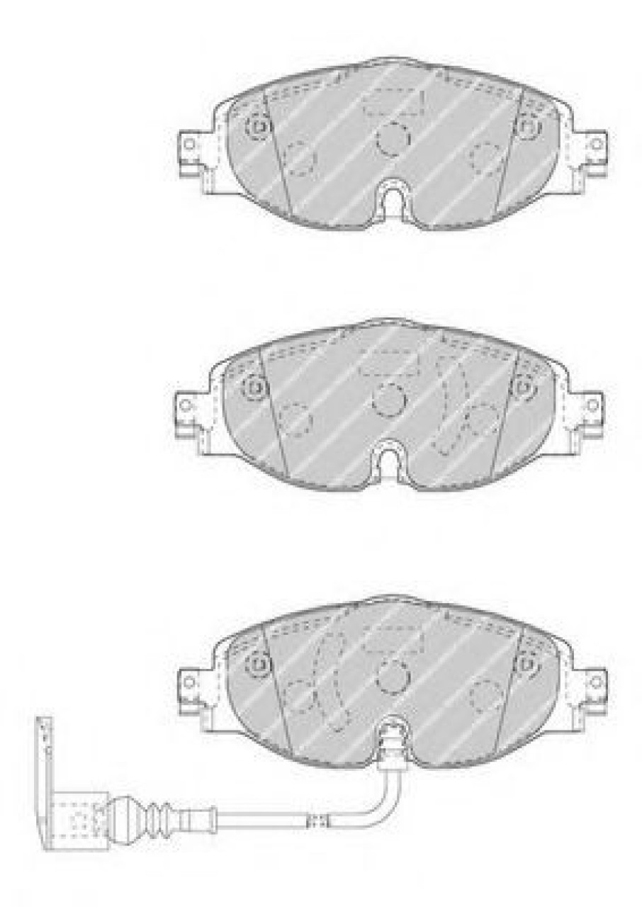Set placute frana,frana disc SEAT LEON ST (5F8) (2013 - 2016) FERODO FDB4433 piesa NOUA