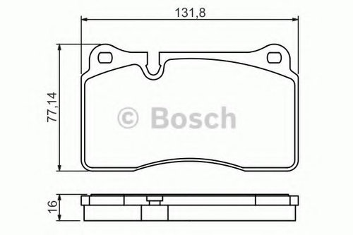 Set placute frana,frana disc SEAT LEON ST (5F8) (2013 - 2016) BOSCH 0 986 494 207 piesa NOUA