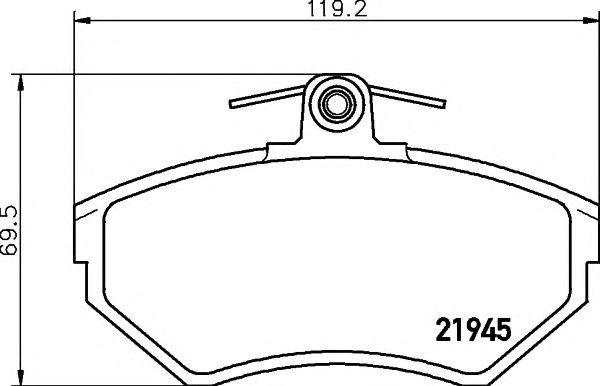 Set placute frana,frana disc SEAT TOLEDO I (1L) (1991 - 1999) TEXTAR 2194502 piesa NOUA