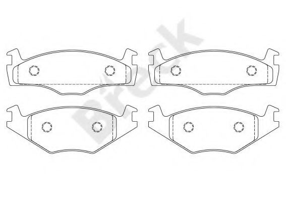Set placute frana,frana disc SEAT TOLEDO I (1L) (1991 - 1999) Break 20887 20 702 00 piesa NOUA