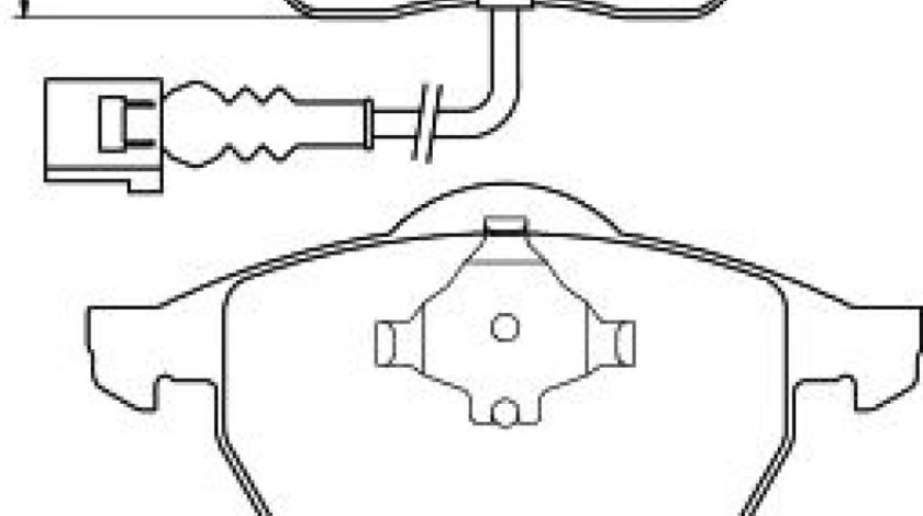 Set placute frana,frana disc SEAT TOLEDO II (1M2) (1998 - 2006) HELLA PAGID 8DB 355 008-471 piesa NOUA