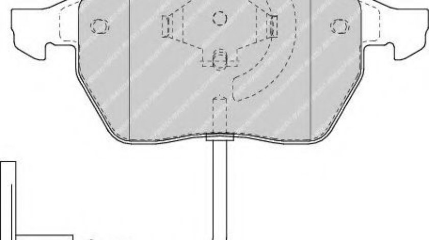 Set placute frana,frana disc SEAT TOLEDO II (1M2) (1998 - 2006) FERODO FDB1463 piesa NOUA