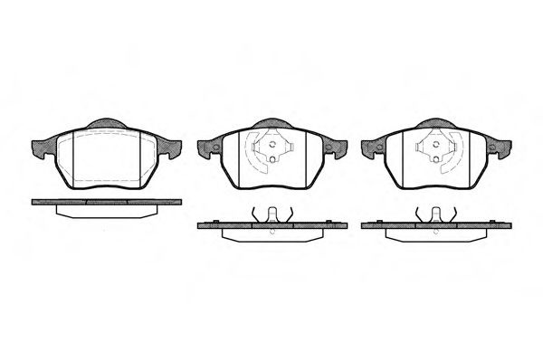 Set placute frana,frana disc SEAT TOLEDO II (1M2) (1998 - 2006) REMSA 0390.20 piesa NOUA