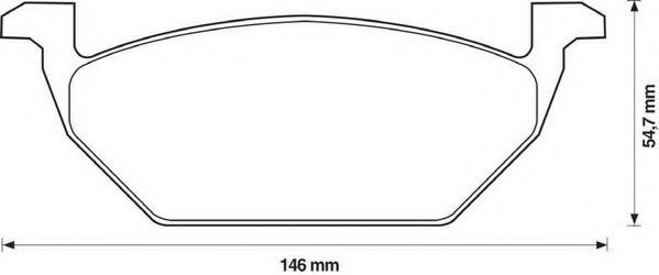 Set placute frana,frana disc SKODA CITIGO (2011 - 2016) JURID 571985J piesa NOUA