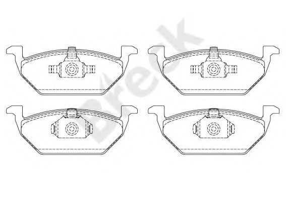 Set placute frana,frana disc SKODA FABIA I (6Y2) (1999 - 2008) Break 23130 00 702 00 piesa NOUA