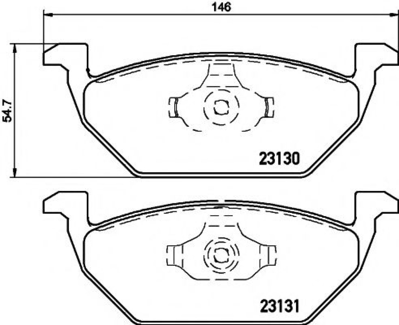 Set placute frana,frana disc SKODA FABIA I (6Y2) (1999 - 2008) TEXTAR 2313001 piesa NOUA