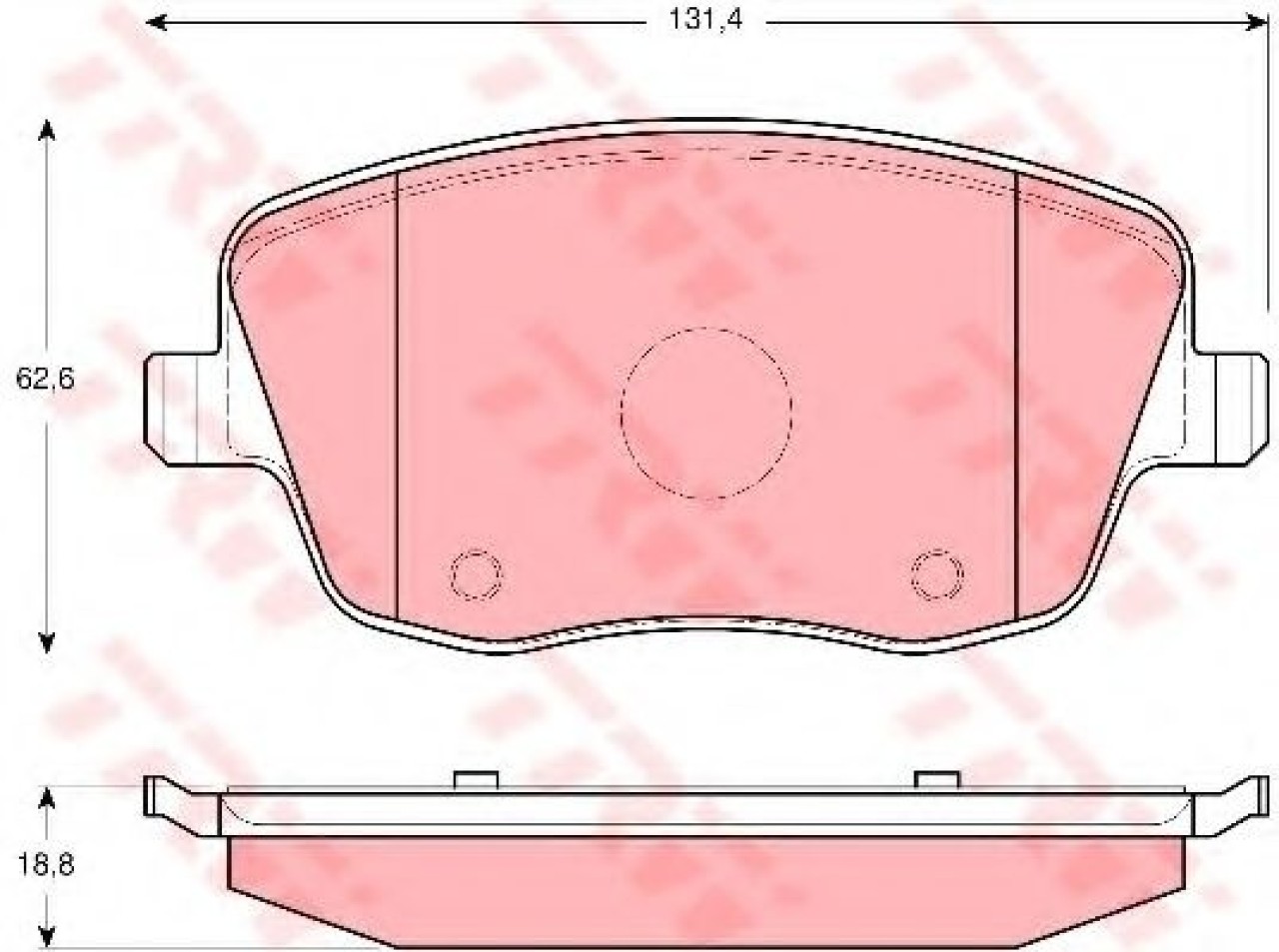 Set placute frana,frana disc SKODA FABIA I Combi (6Y5) (2000 - 2007) TRW GDB1414 piesa NOUA