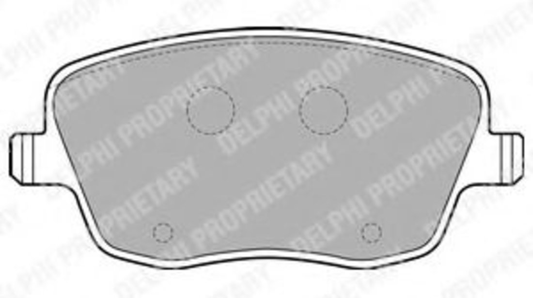 Set placute frana,frana disc SKODA FABIA I Combi (6Y5) (2000 - 2007) DELPHI LP1728 piesa NOUA