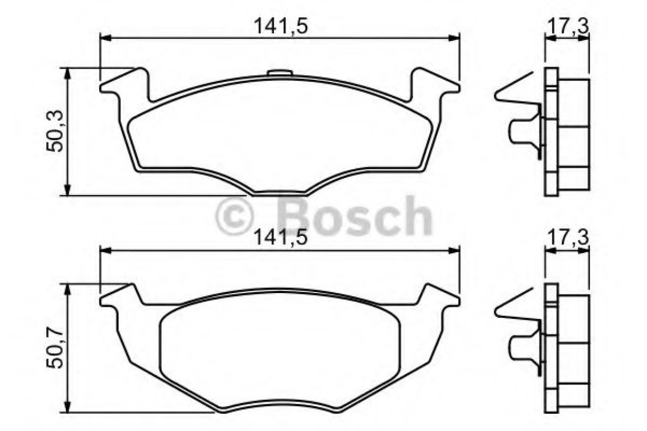 Set placute frana,frana disc SKODA FABIA I Combi (6Y5) (2000 - 2007) BOSCH 0 986 494 005 piesa NOUA
