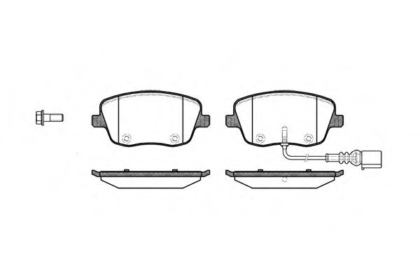Set placute frana,frana disc SKODA FABIA I Limuzina (6Y3) (1999 - 2007) REMSA 0775.01 piesa NOUA