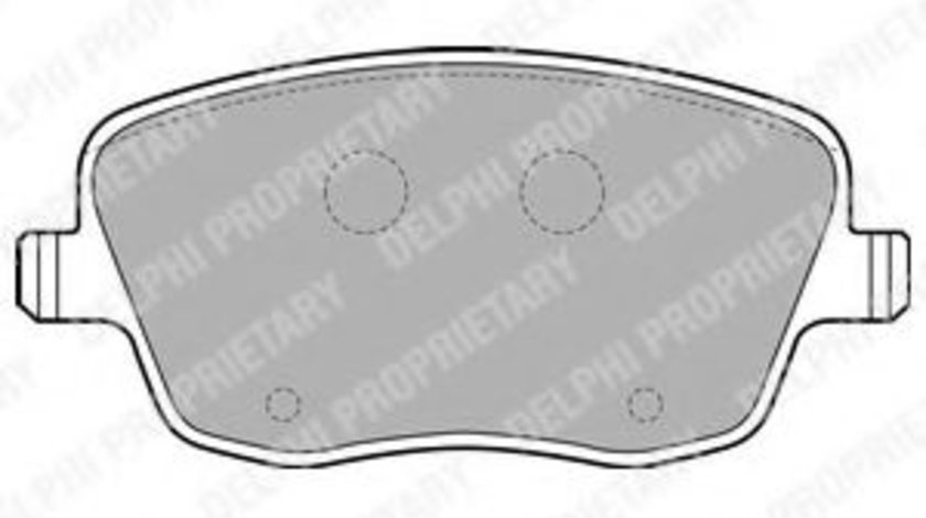 Set placute frana,frana disc SKODA FABIA I Limuzina (6Y3) (1999 - 2007) DELPHI LP1728 piesa NOUA