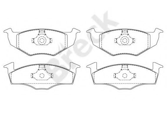 Set placute frana,frana disc SKODA FABIA I Limuzina (6Y3) (1999 - 2007) Break 21866 10 702 00 piesa NOUA