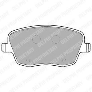 Set placute frana,frana disc SKODA FABIA II (2006 - 2014) DELPHI LP1728 piesa NOUA