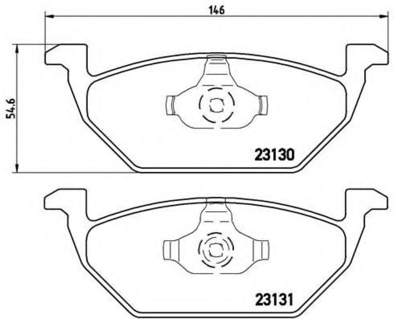 Set placute frana,frana disc SKODA FABIA II (2006 - 2014) BREMBO P 85 041 piesa NOUA
