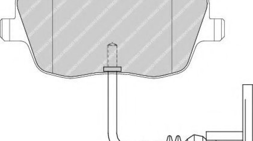 Set placute frana,frana disc SKODA FABIA II (2006 - 2014) FERODO FDB1662 piesa NOUA