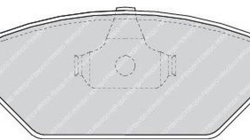 Set placute frana,frana disc SKODA FABIA II (2006 - 2014) FERODO FDB1094 piesa NOUA