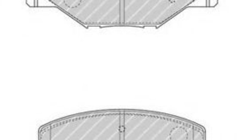 Set placute frana,frana disc SKODA FABIA II (2006 - 2014) FERODO FDB4590 piesa NOUA