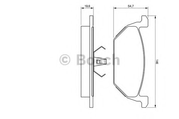 Set placute frana,frana disc SKODA FABIA II Combi (2007 - 2014) BOSCH 0 986 424 364 piesa NOUA