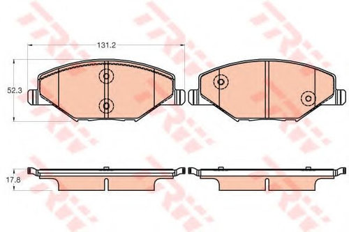 Set placute frana,frana disc SKODA FABIA II Combi (2007 - 2014) TRW GDB2027 piesa NOUA