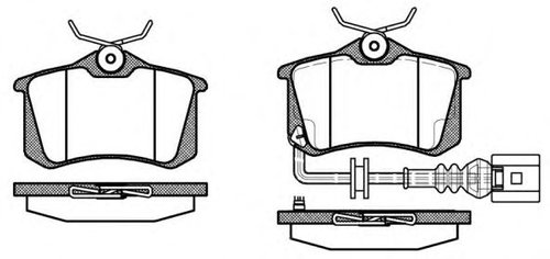 Set placute frana,frana disc SKODA FABIA II Combi (2007 - 2014) REMSA 0263.41 piesa NOUA