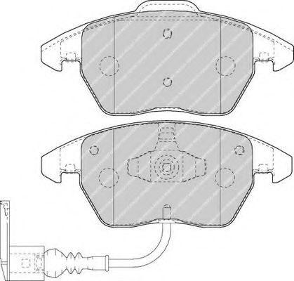 Set placute frana,frana disc SKODA FABIA III (NJ3) (2014 - 2016) FERODO FDB1641 piesa NOUA