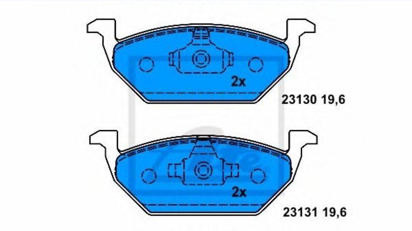 Set placute frana,frana disc SKODA OCTAVIA I (1U2) (1996 - 2010) ATE 13.0460-7111.2 piesa NOUA