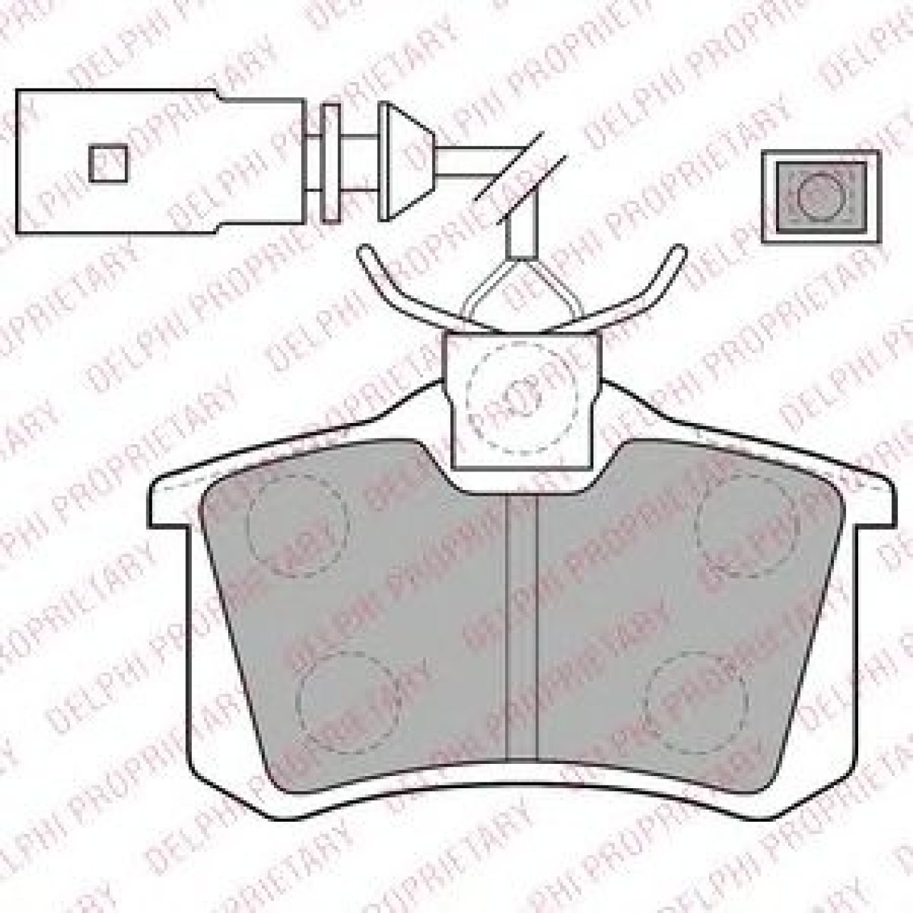 Set placute frana,frana disc SKODA OCTAVIA I Combi (1U5) (1998 - 2010) DELPHI LP1556 piesa NOUA
