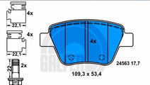 Set placute frana,frana disc SKODA OCTAVIA II (1Z3...